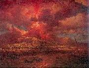 Vesuvius Erupting at Night Marlow, William